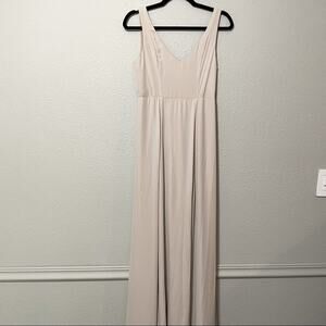 Show Me Your Mumu Bone Sleeveless Maxi Bridesmaid Dress Womens S Formal Dressy
